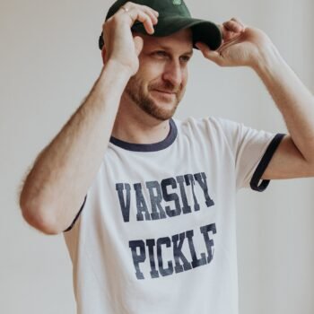 Collegiate Ringer Pickleball T-Shirt (Unisex) - Image 3