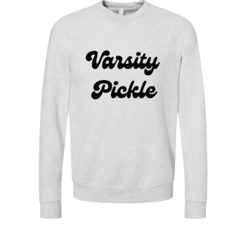 Varsity Grey Pickleball Sweatshirt (Unisex)