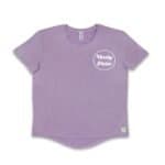 Varsity Pickle Women's Performance Tech Short Sleeve Shirt Circle Logo (Lilac)