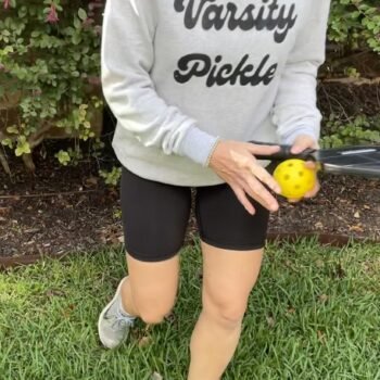 Varsity Grey Pickleball Sweatshirt (Unisex) - Image 2