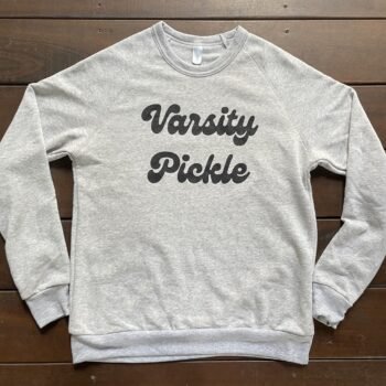 Varsity Grey Pickleball Sweatshirt (Unisex) - Image 4