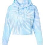 Tie-Dye Cropped Hooded Sweatshirt