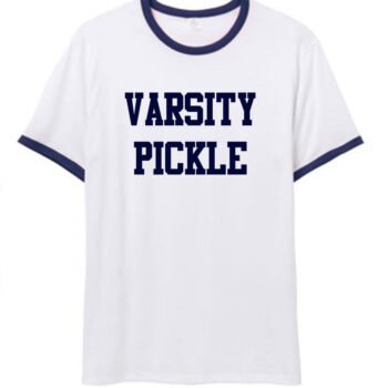 Collegiate Ringer Pickleball T-Shirt (Unisex)