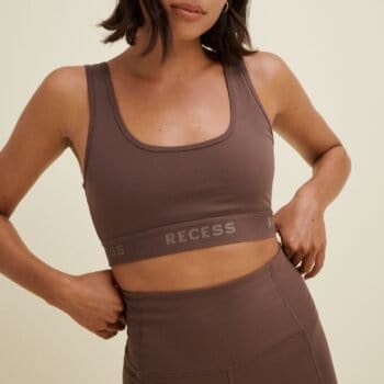 Mica Crop Bra - Espresso - Image 4