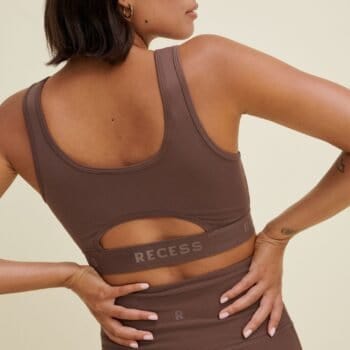 Mica Crop Bra - Espresso - Image 2